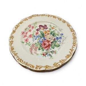 Royal Albert “Nosegay” Dessert Plates —Set of 4 Vintage English Bone China